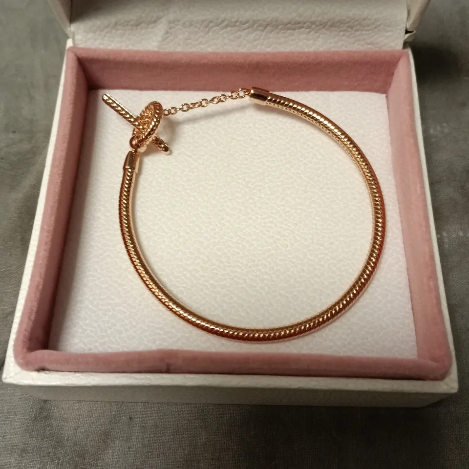 PANDORA ROSE GOLD BRACELET – BOXED, PRESENTATION BOX