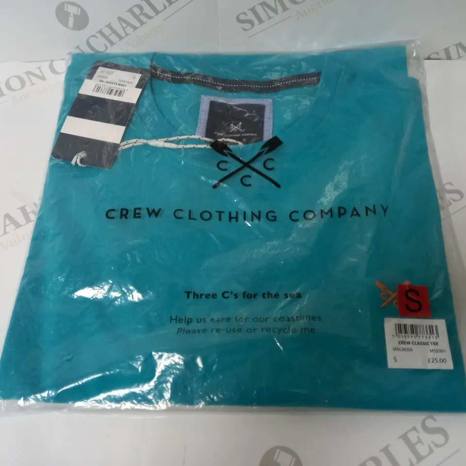 CREW CLOTHING COMPANY CREW CLASSIC TEE IN VIRGREEN - SMALL