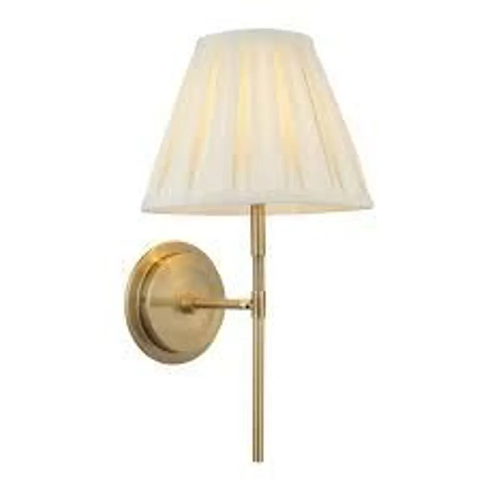 BOXED ENDON LIGHTING RENNES ANTIQUE BRASS WALL LIGHT