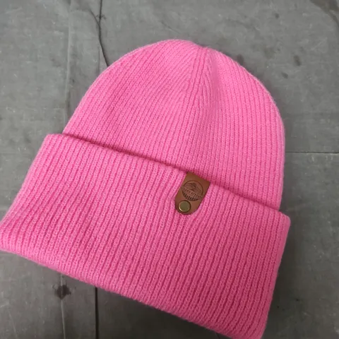 ISLAND APPAREL PINK KNIT BEANIE HAT