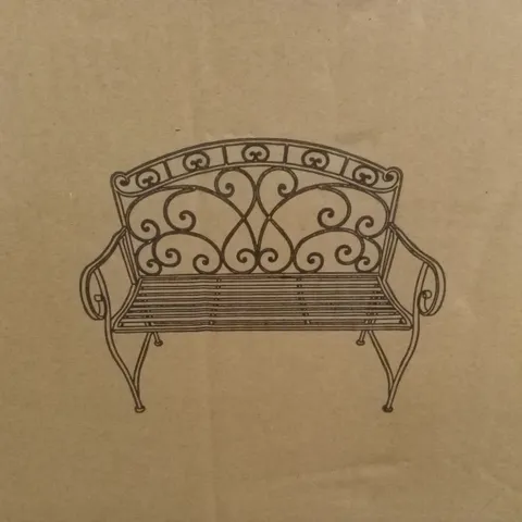 BOXED SALVORA GARDEN BENCH - ANTIQUE WHITE (1 BOX)