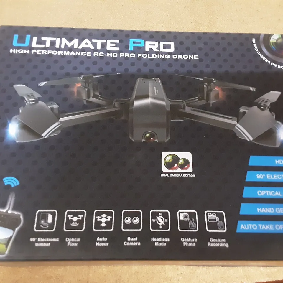 BOXED ULTIMATE PRO HIGH PERFORMANCE RC FOLDING DRONE
