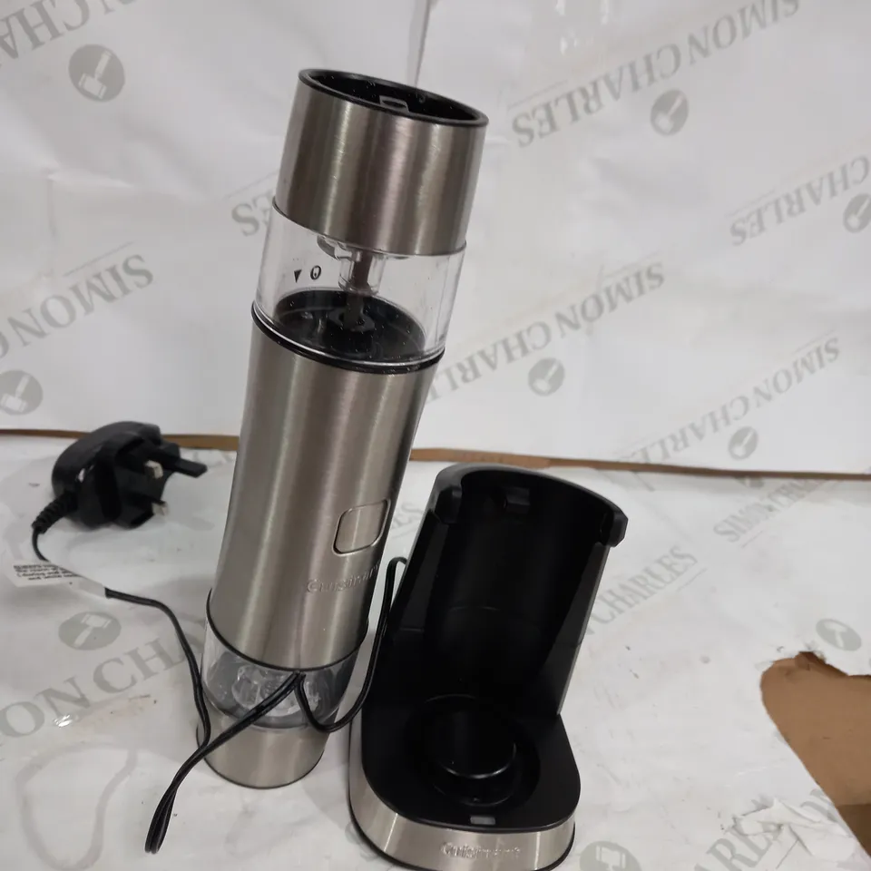 CUISINART RECHARGEABLE SEASONING MILL ELECTRIC SALT & PEPPER GRINDER