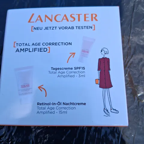 APPROXIMATELY 12 BOXED LANCASTER TOTAL AGE CORRECTION AMPLIFIED 15ML
