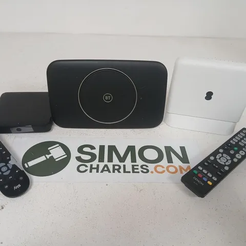 ASSORTED HOUSEHOLD PRODUCTS TO INCLUDE; BT SMART WIFI SW10A HUB BUNDLE WITH DENON RC-1253 REMOTE AND CABLES 