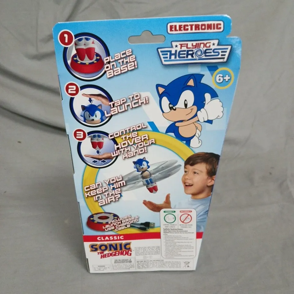 SONIC THE HEDGEHOG HOVER 'N' SPIN SONIC – FLYING HEROES ELECTRONIC TOY (BOXED)