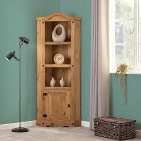 BOXED SECONIQUE CORONA CORNER UNIT IN DISTRESSED WAXED PINE (1 BOX)