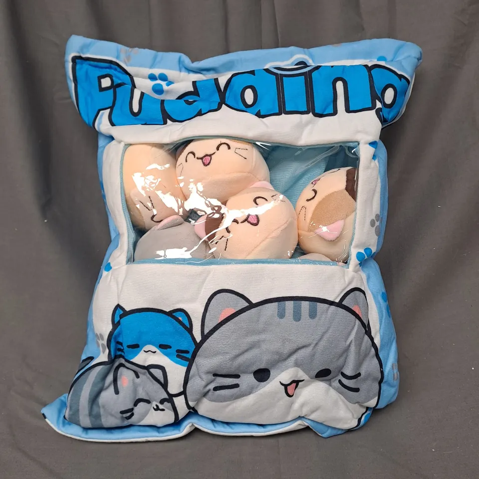 CUTE SNACK PLUSH CAT PILLOW