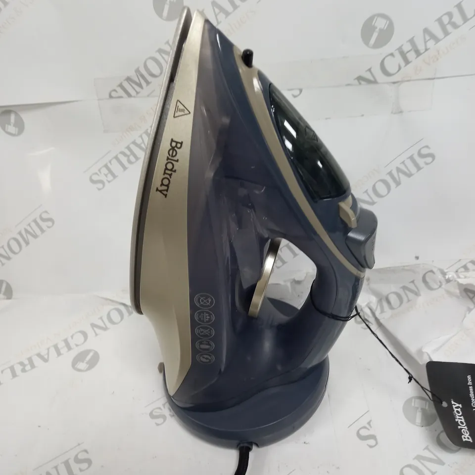BOXED BELDRAY 2-IN-1 CORDLESS STEAM IRON 