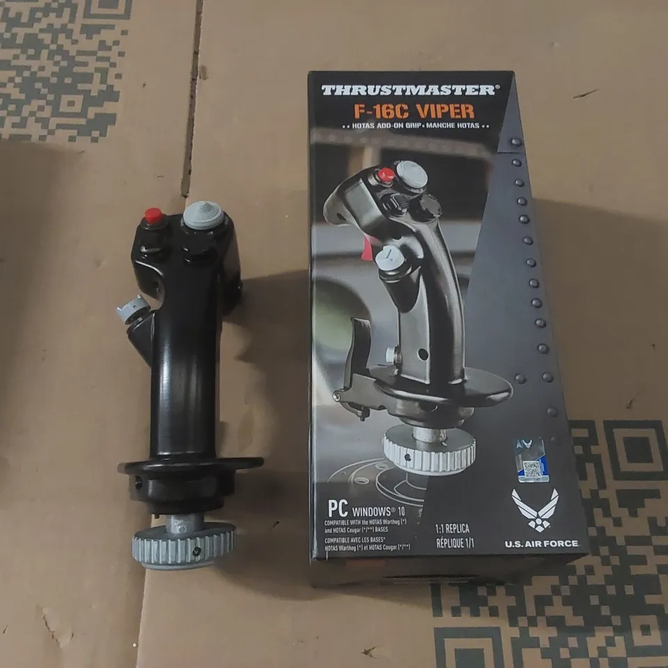 BOXED THRUSTMASTER U.S. AIRFORCE F-16C VIPER STRIKE FIGHTER AIRCRAFT REPLICA FLIGHT STICK