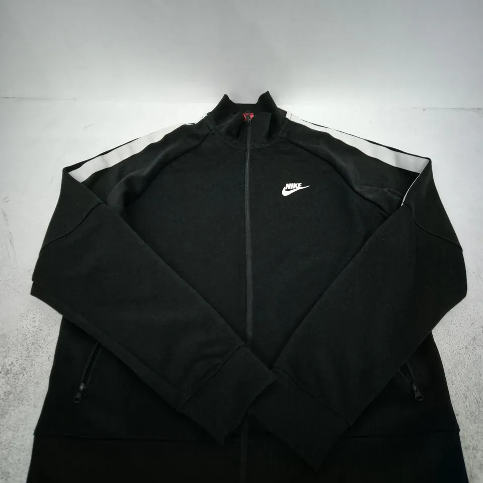 NIKE ZIP HOODIE JACKET – BLACK - LARGE 
