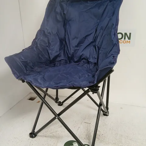 BLUE FOLDABLE CAMPING CHAIR – PORTABLE OUTDOOR SEATING