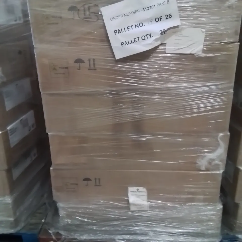 PALLET CONTAINING A LARGE QUANTITY OF BRAND NEW PINILLA FRENCH CHIC SIDEBOARDS 