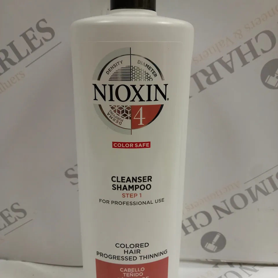 NIOXIN 3D CARE SYSTEM 4 STEP 1 COLOR SAFE CLEANSER SHAMPOO: FOR COLORED HAIR WITH PROGRESSED THINNING 1000ML