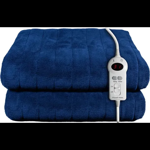 BOXED RUSSELL HOBBS RHHT1003 HEATED THROW W/SHERPA AND MICRO FLEECE (1 BOX)