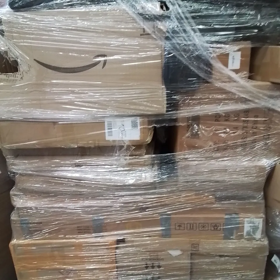 PALLET CONTAINING VARIOUS ASSORTED ITEMS TO INCLUDE, BOX OF 3D FRUIT GUMMIES, FOOD BLENDER, GAZEBO,  AND LOTS MORE UNMARKED BOXED ITEMS 