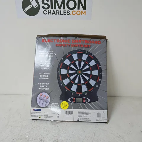 ELECTRONIC DARTBOARD SAFETY DARTS SET – BOXED
