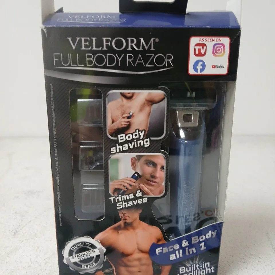 VELFORM FULL BODY RAZOR – FACE & BODY ALL IN 1, BOXED