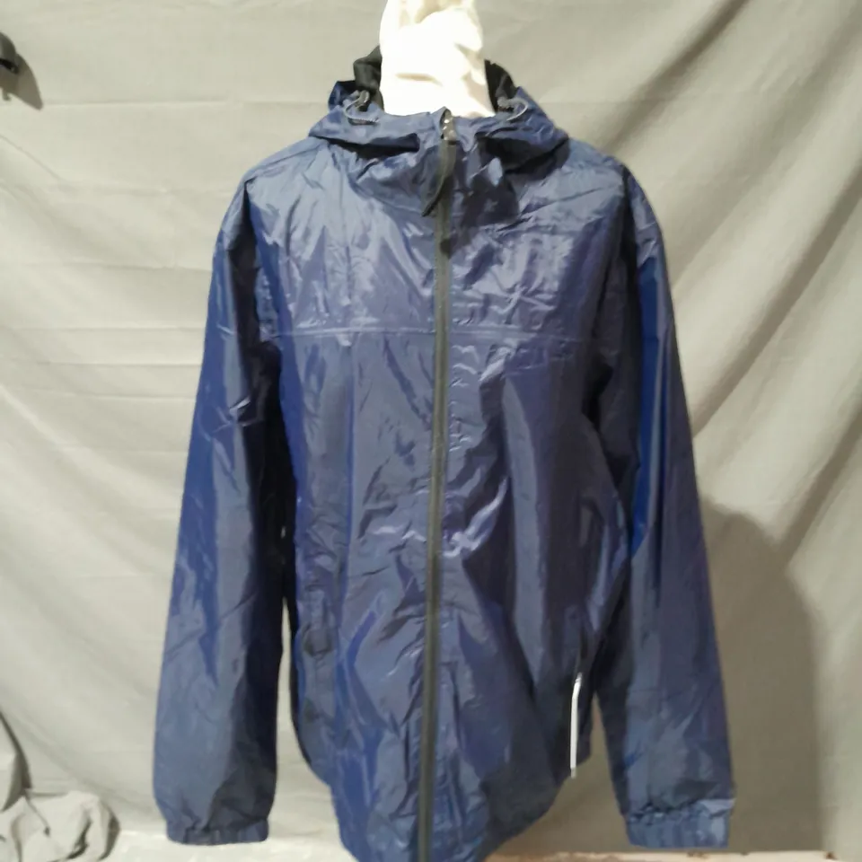 TOG24 PACK AWAY WATERPROOF JACKET BLUE SIZE LARGE