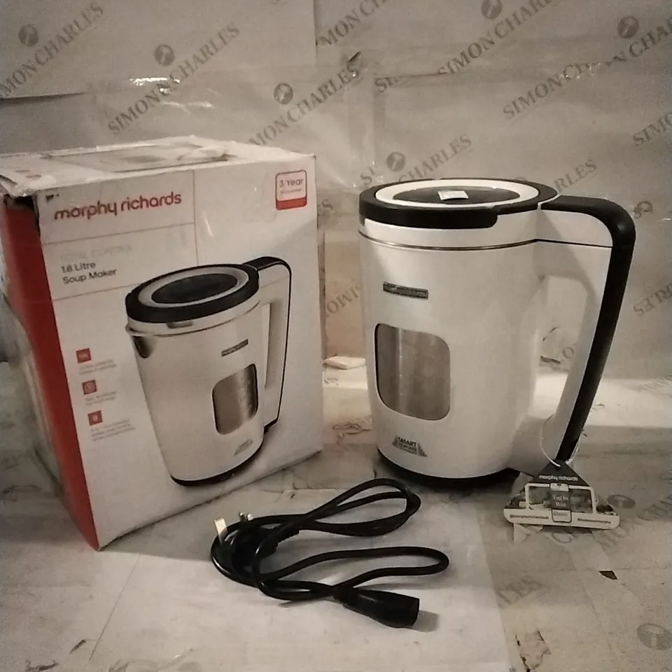 BOXED MORPHY RICHARDS TOTAL CONTROL 1.6L SOUP MAKER