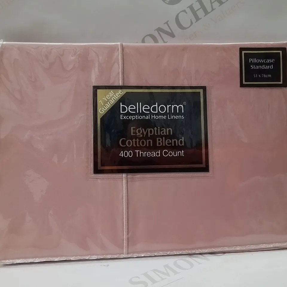 BRAND NEW BELLEDORM EGYPTIAN COTTON 200 THREAD COUNT PILLOW CASE -PINK-