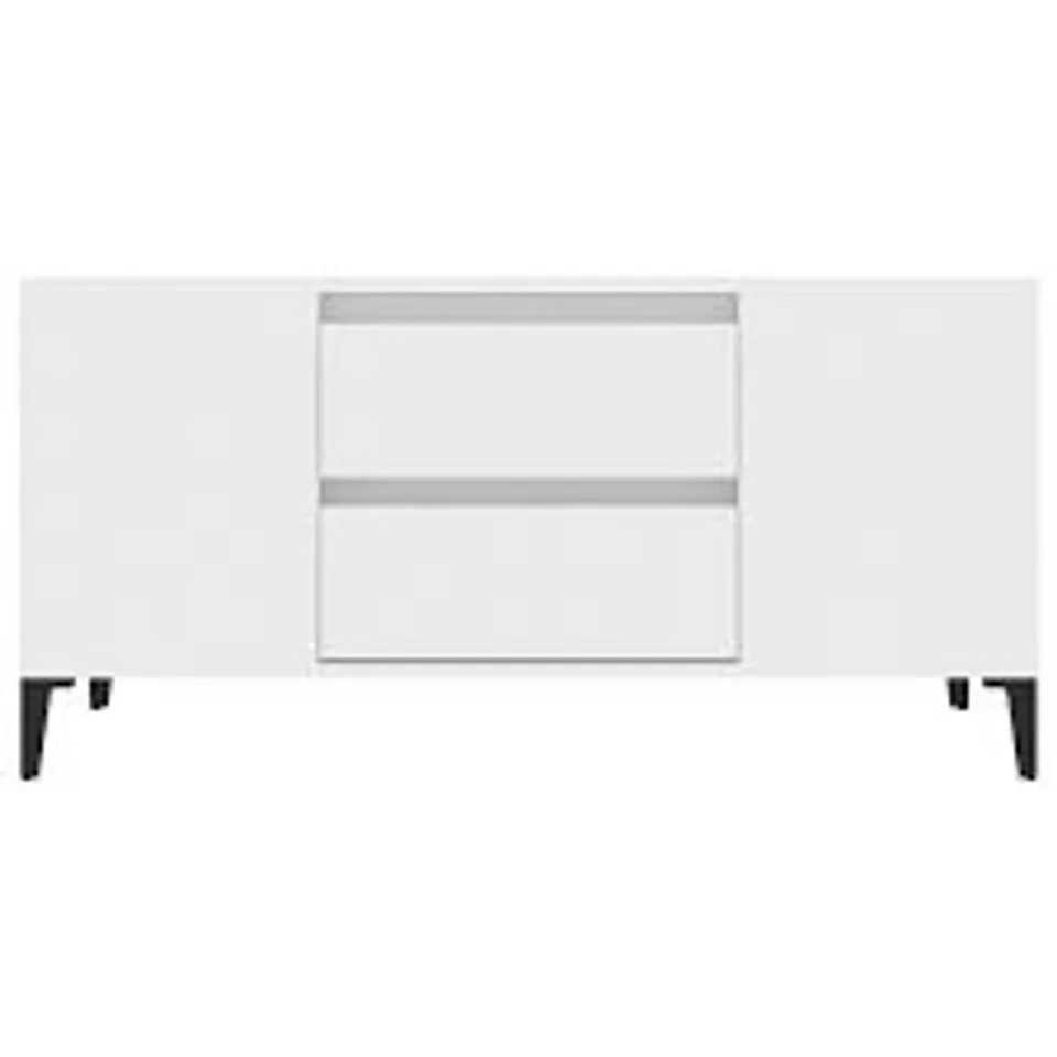 BOXED 17 STORIES TV CABINET WHITE 102X44.5X50 CM ENGINEERED WOOD