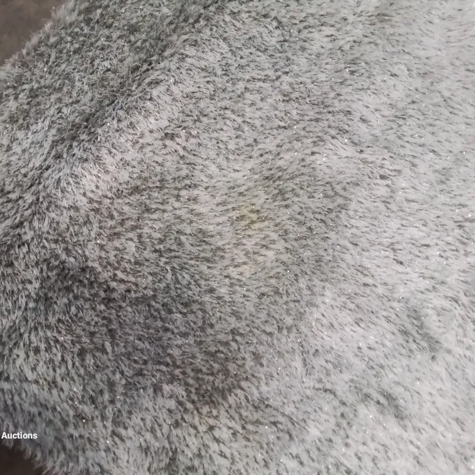 NATTY SHAGGY RUG IN SILVER COLOUR SIZE 120X170CM 