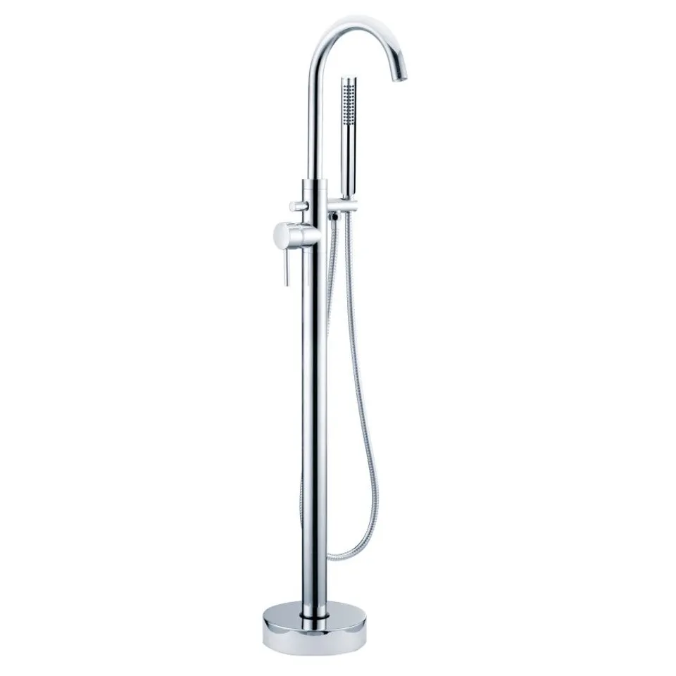 BOXED CHROME FREESTANDING BATH SHOWER MIXER TAP - ARISSA
