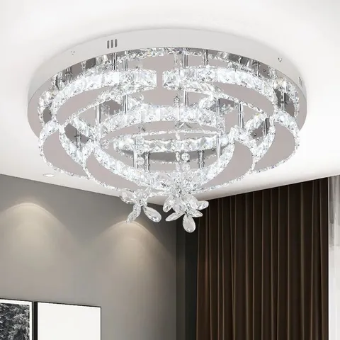BOXED JOSHIE 8 LIGHT CRYSTAL LED CHANDELIER