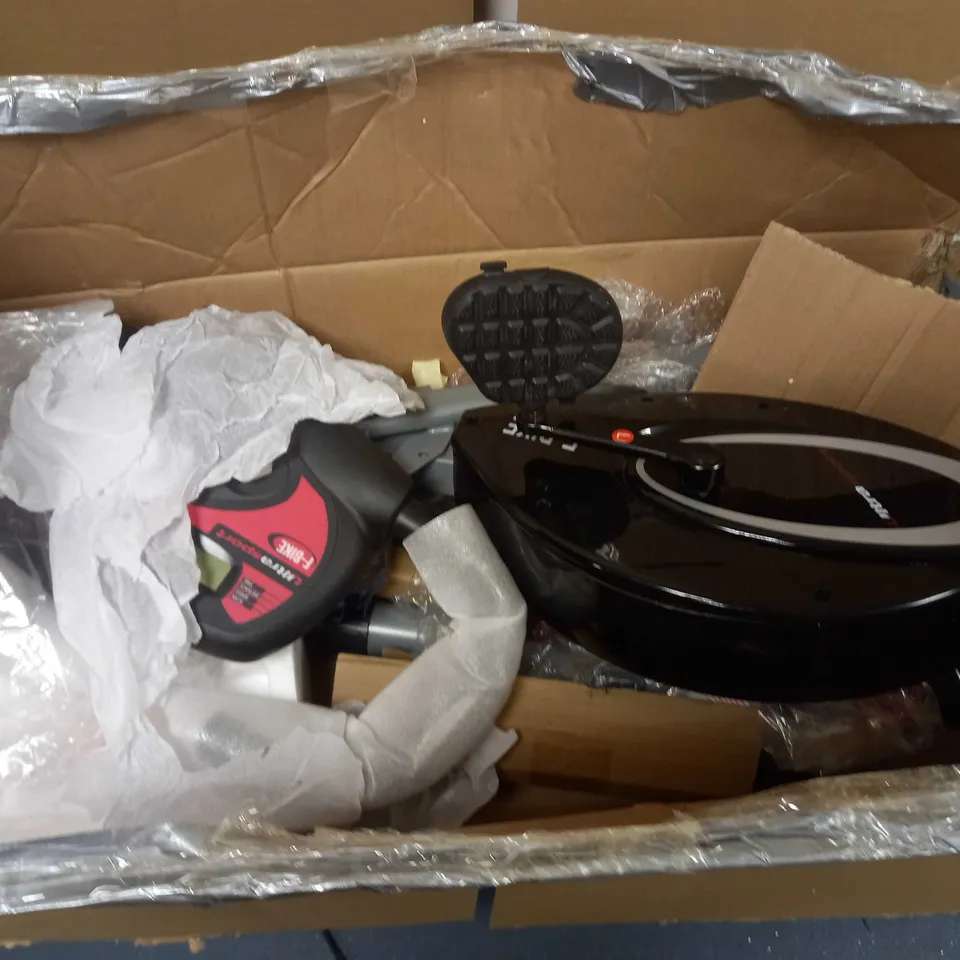ULTRASPORT FOLDABLE EXERCISE BIKE WITH HAND PULSE SENSORS - BLACK AND SILVER - COLLECTION ONLY