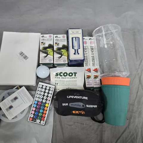Assorted Hobby, Travel & Sports Accessories – Golf Balls, Lifeventure Silk Mummy Sleeper, Travel Cup & Gadgets