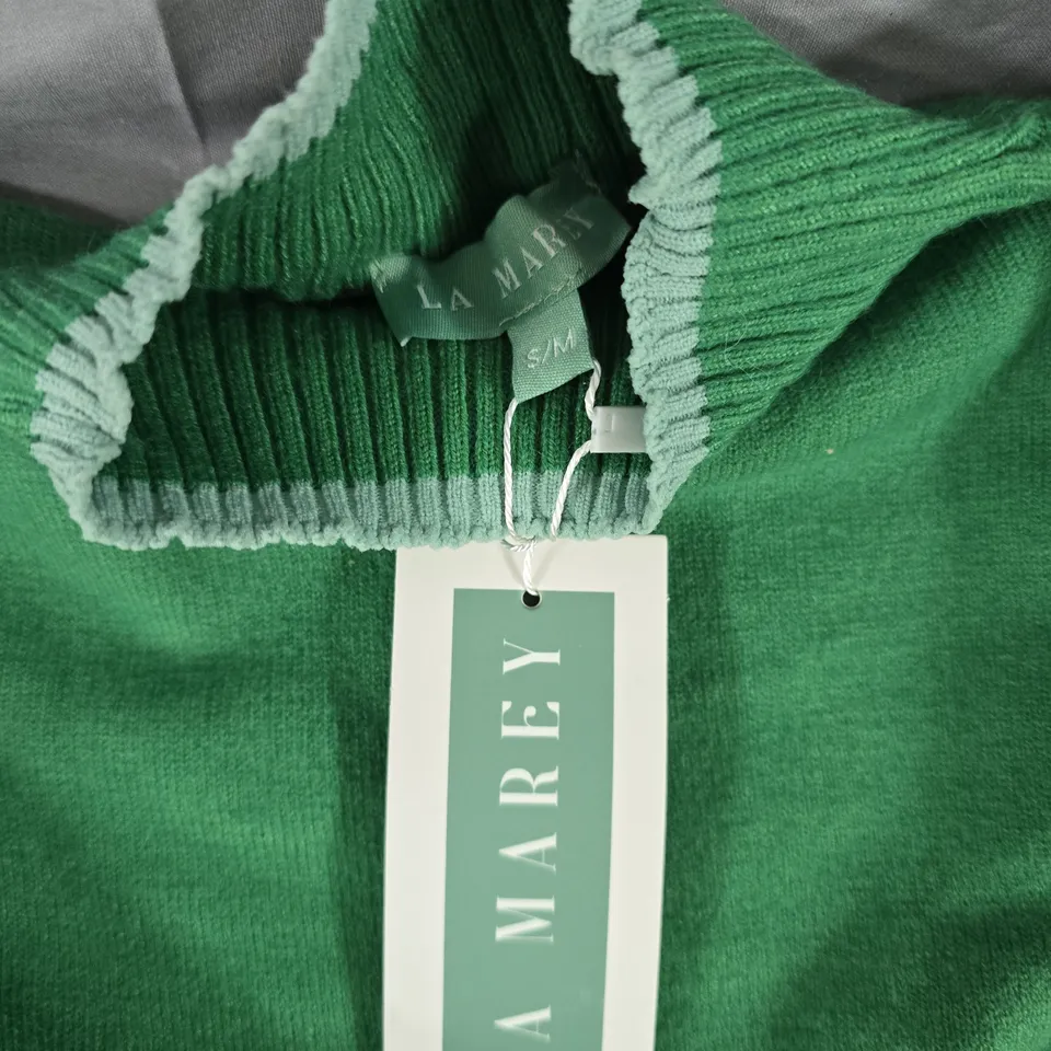 LA MAREY GREEN KNIT JUMPER – WOMEN’S, SIZE S/M