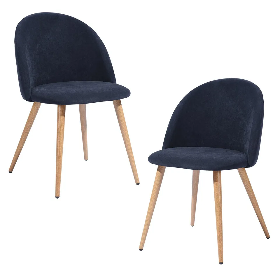 BOXED ABINGT BLUE UPHOLSTERED DINING CHAIR 