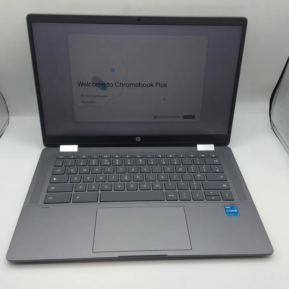 HP CHROMEBOOK PLUS X360 INTEL I-3 LAPTOP IN SILVER - 14B-CD0003NA