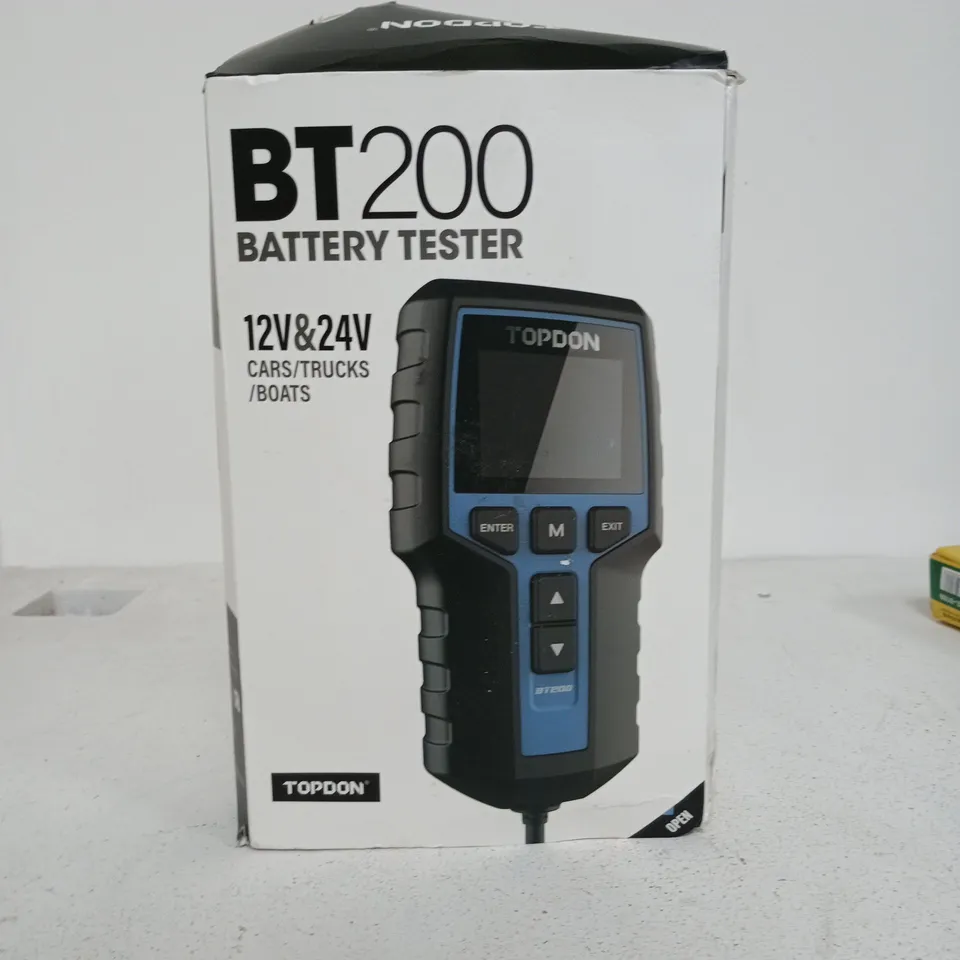 Topdon BT200 Battery Tester (12V/24V) – Boxed