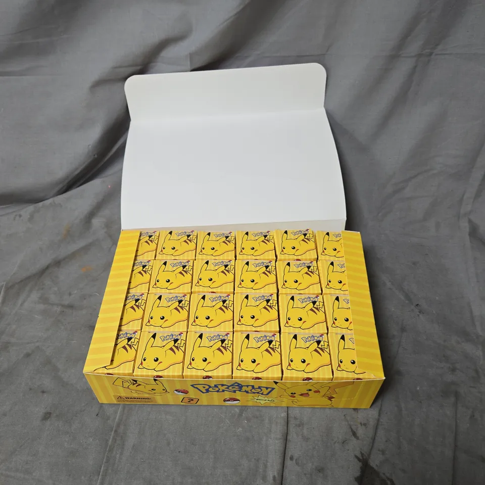 BOX OF APPROXIMATELY 24 ASSORTED POKEMON PIECES - BLIND BOX