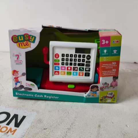 BUSYME ELECTRONIC CASH REGISTER TOY – BOXED
