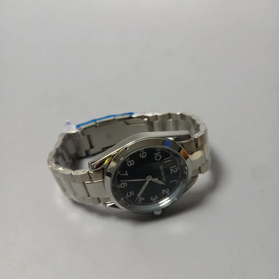 MENS HELMHA DH WATCH –  STAINLESS STEEL STRAP – 3ATM WATER RESISTANT – LUXURY GIFT BOX INCLUDED