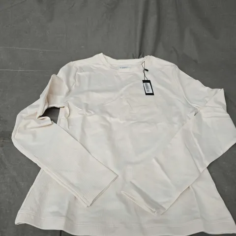 LOUNGE RIBBED LONG SLEEVE TOP SIZE XL