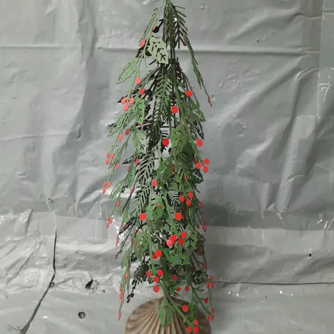 40 CM METAL BERRY CHRISTMAS TREE