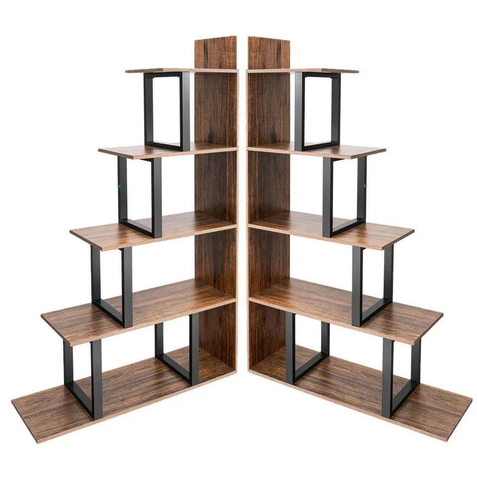 BOXED 160cm H X 102.1cm W STEEL STEP BOOKCASE (SET OF 2) - 1 BOX
