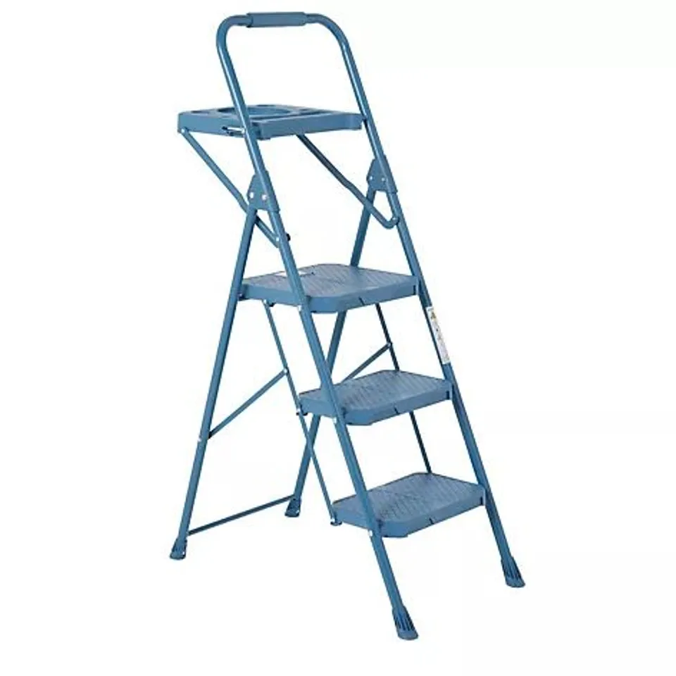 OUTLET SIMPLI 3 STEP LIGHTWEIGHT LADDER WITH TOOL TRAY  