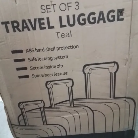 BOXED SET OF 3 TRAVEL LUGGAGE 