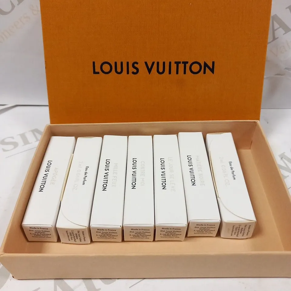 BOXED LOUIS VUITTON EAU DE PARFUM MINIATURES GIFT SET