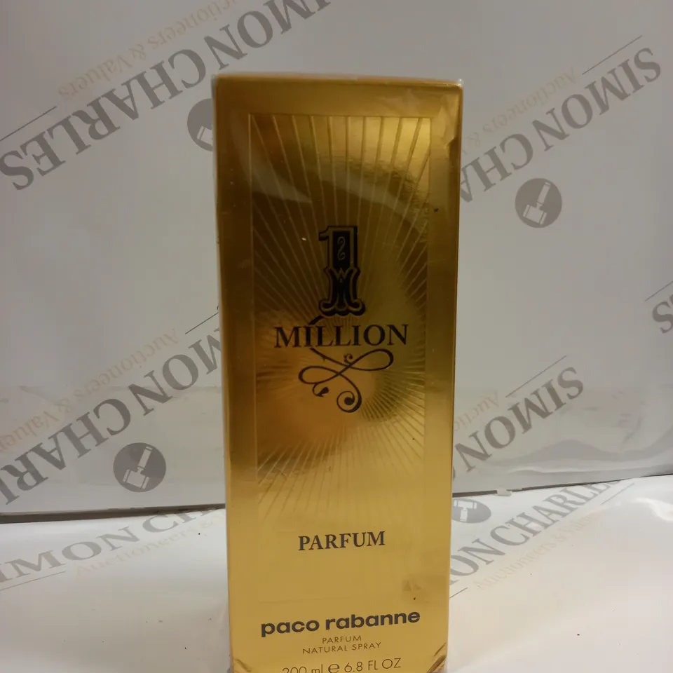 BOXED AND SEALED PACO RABANNE 1 MILLION PARFUM NATURAL SPRAY 200ML