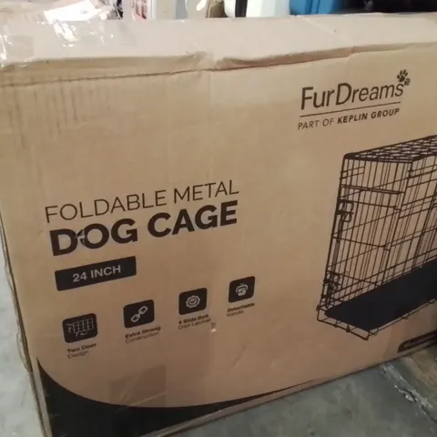 BOXED FURDREAMS 24INCH FOLDABLE DOG CAGE