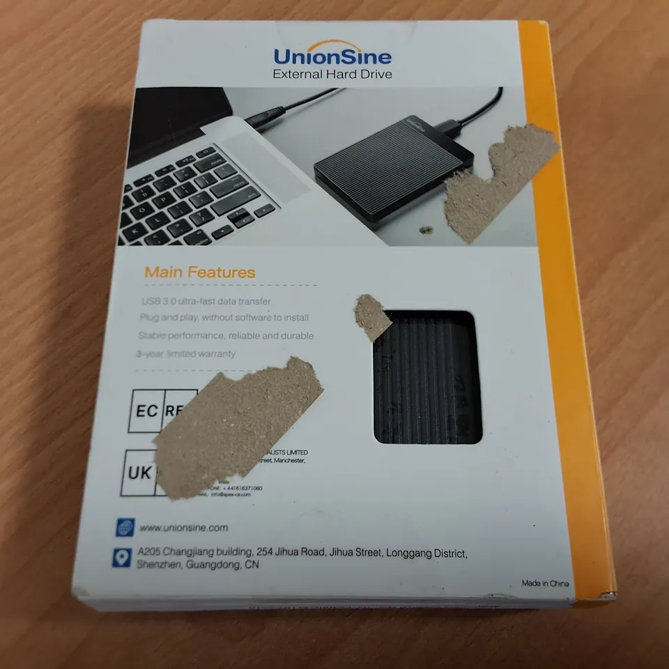 SEALED UNIONSHINE DATAPOCKET 500GB EXTERNAL HARD DRIVE - HD2510