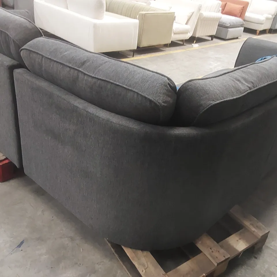 QUALITY DESIGNER FABRIC UPHOLSTERED CORNER SOFA