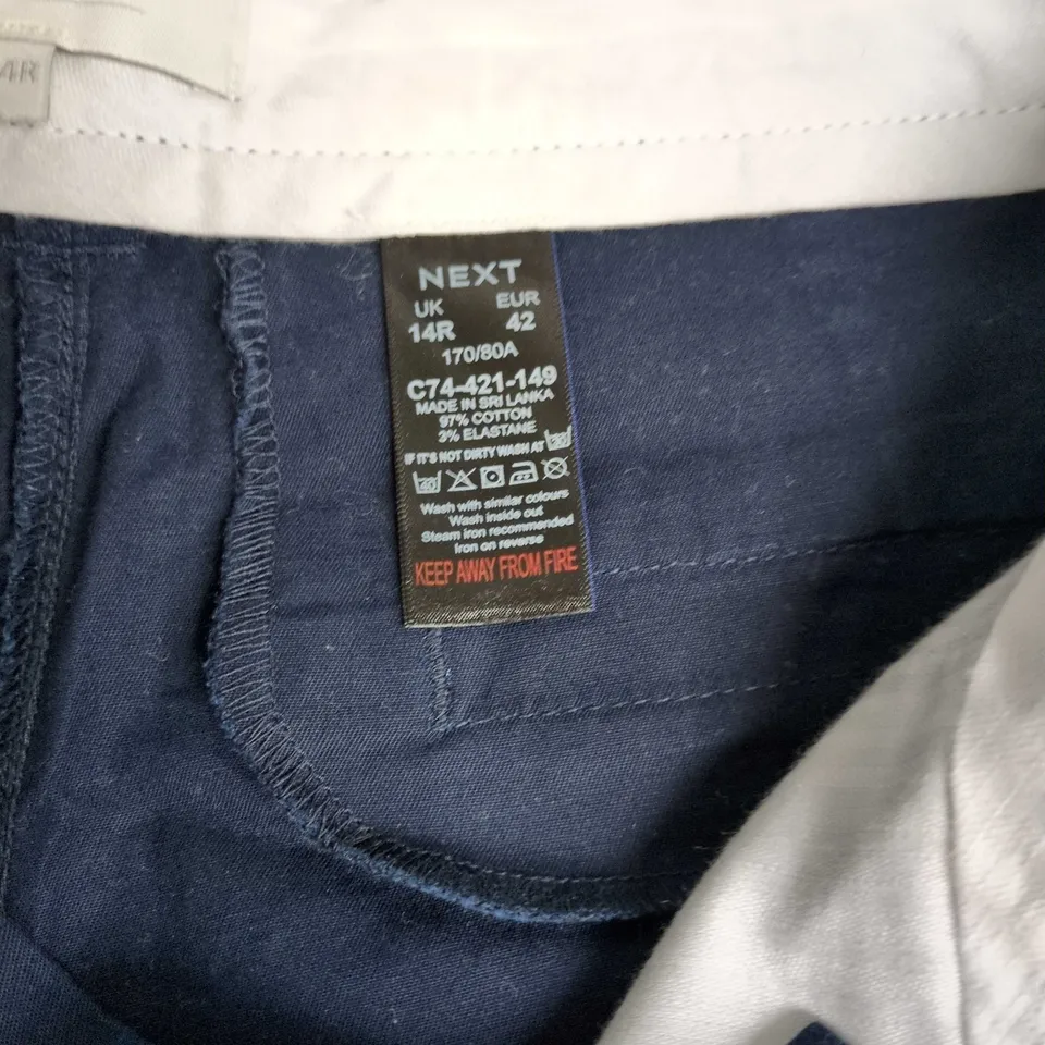 NEXT NAVY WOMEN'S TROUSERS – UK 14R (REGULAR)