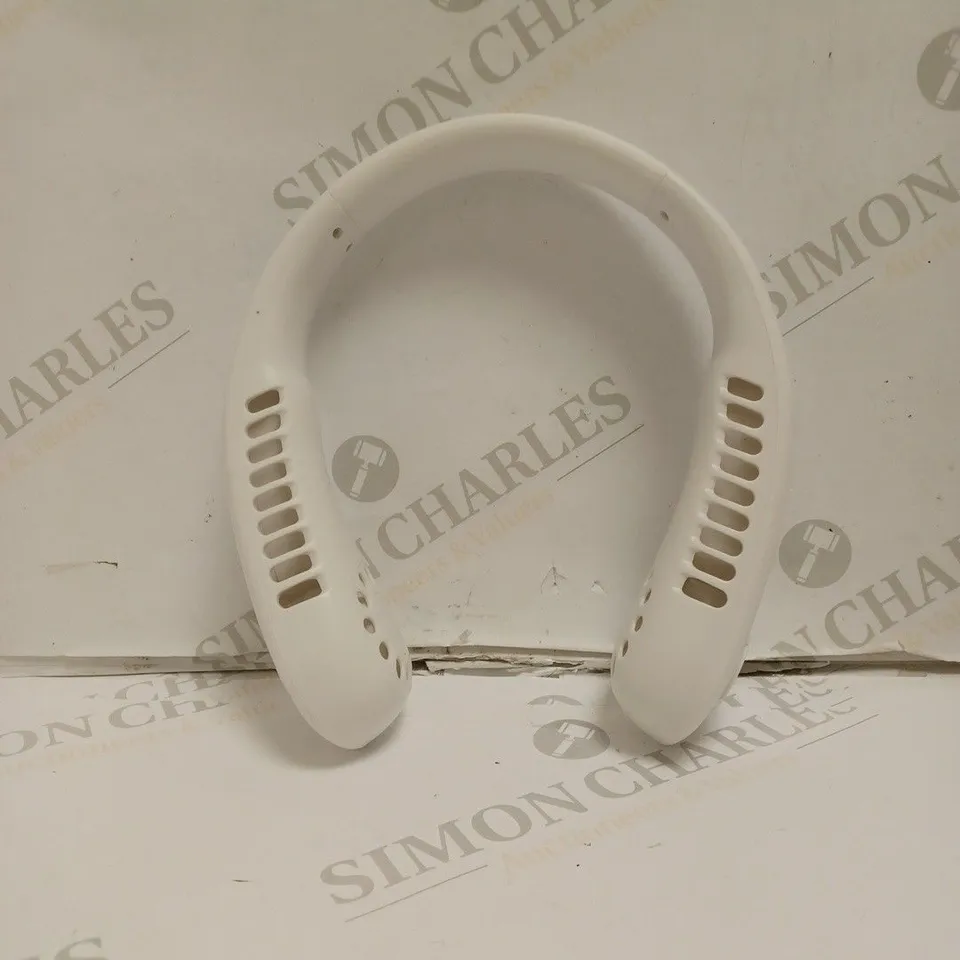 BOXED BLADELESS NECK FAN - WHITE. 